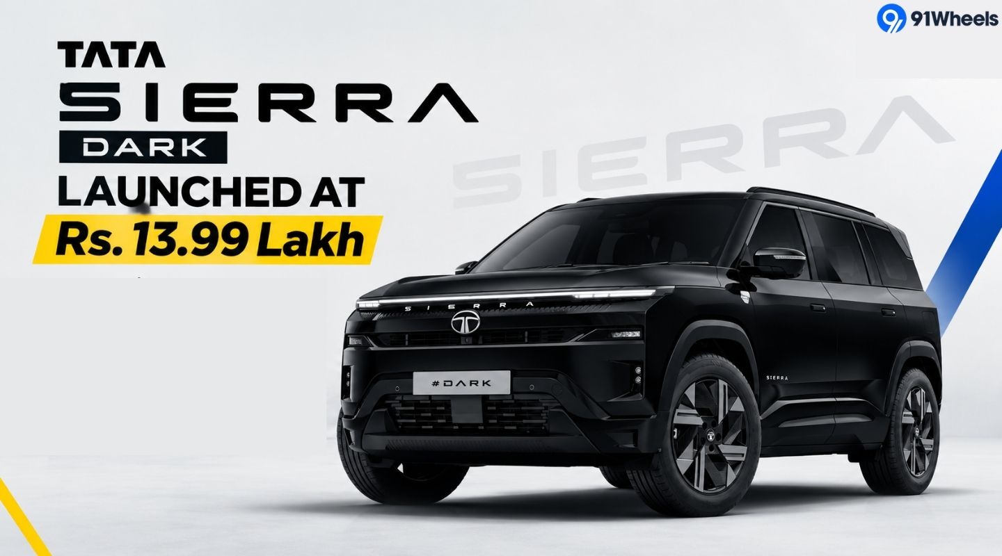 Tata Sierra Dark Launched at Rs. 13.99 Lakh